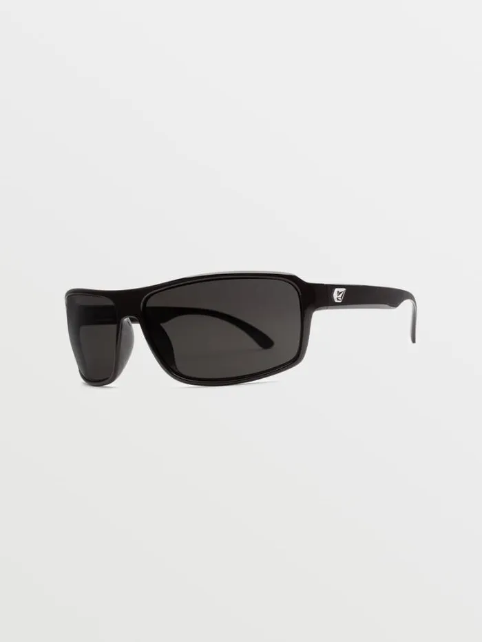 MensWomens Sunglasses Volcom Corpo Class Sunglasses 8211 Gloss BlackGray