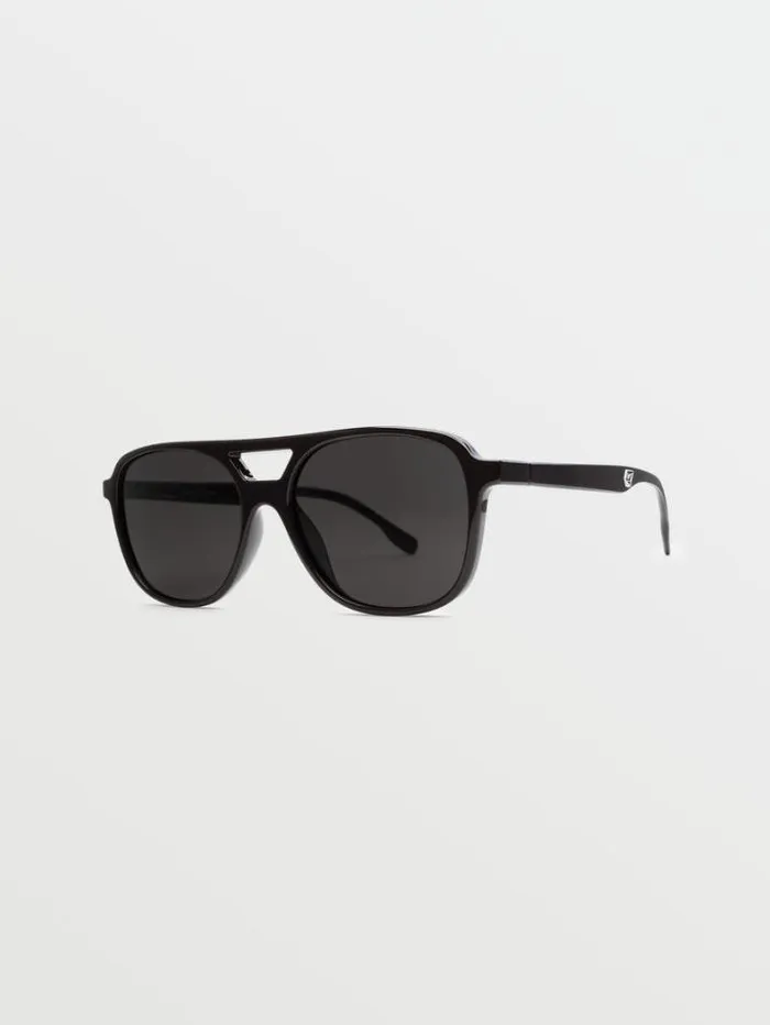 MensWomens Sunglasses Volcom New Future Sunglasses 8211 Gloss BlackGray