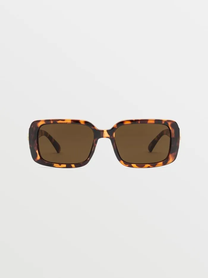 MensWomens Sunglasses Volcom True Sunglasses 8211 Gloss TortBronze