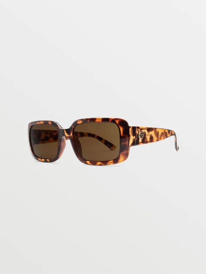 MensWomens Sunglasses Volcom True Sunglasses 8211 Gloss TortBronze