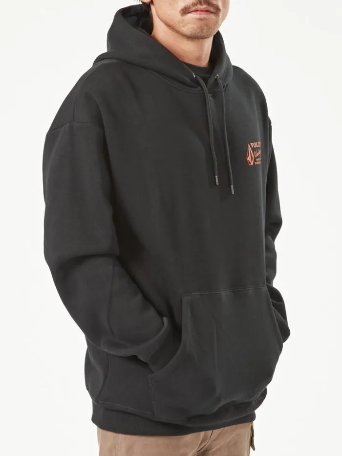 MensWorkwear Hoodies and Sweatshirts Volcom Workwear Pullover 8211 Black