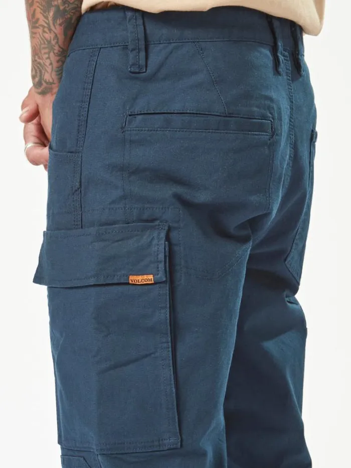 MensWorkwear Pants Volcom Caliper Work Pants 8211 Navy
