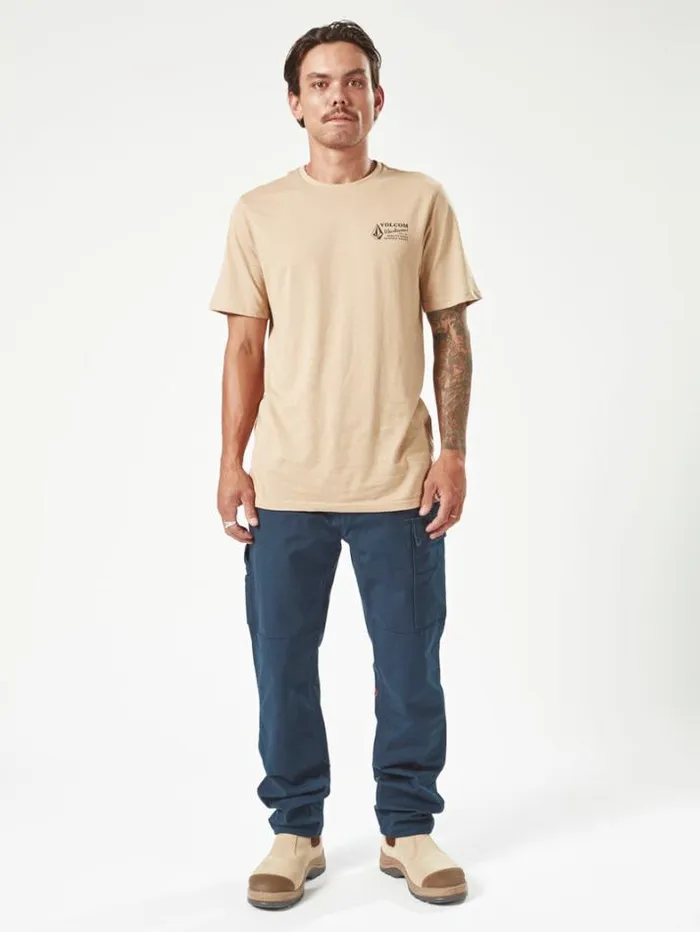 MensWorkwear Pants Volcom Caliper Work Pants 8211 Navy