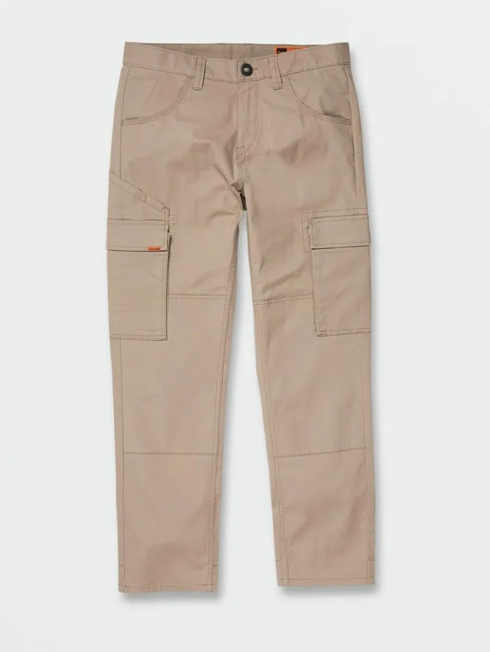 MensWorkwear Pants Volcom Workwear Meter Light Work Pants 8211 Brindle