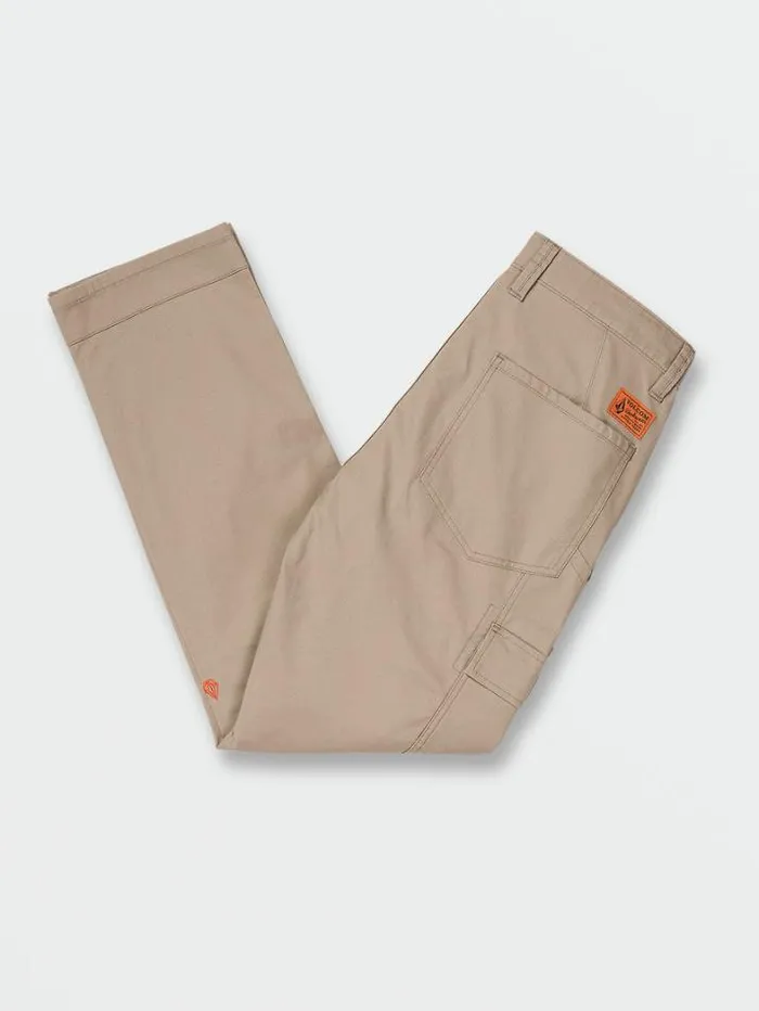 MensWorkwear Pants Volcom Workwear Meter Light Work Pants 8211 Brindle