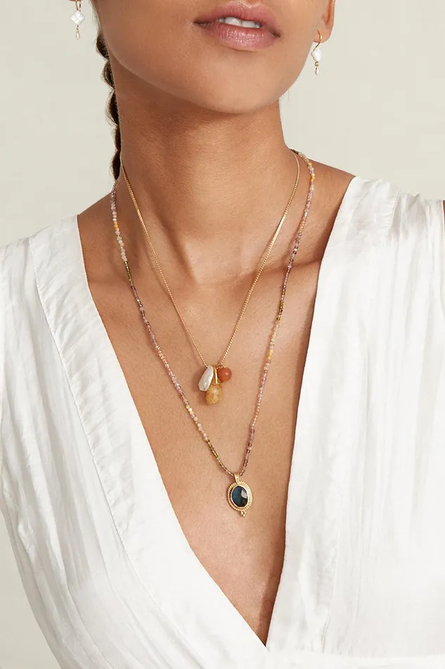 Meridian Necklace Citrine Mix Women Chan Luu Necklaces