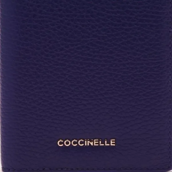 Metallic Soft Royal Blue Women Coccinelle Wallets and Small Leather Goods Metallic Soft Royal Blue Women Coccinelle Wallets and Small Leather Goods