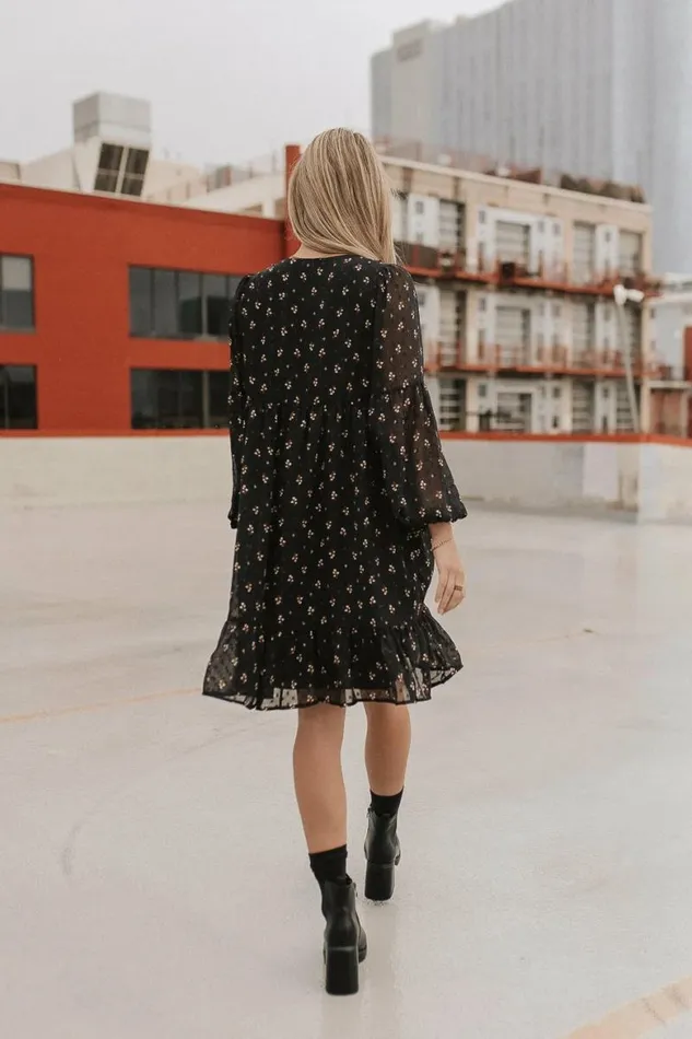 Milan Embroidered Mini Dress Black Women Bohme Dresses