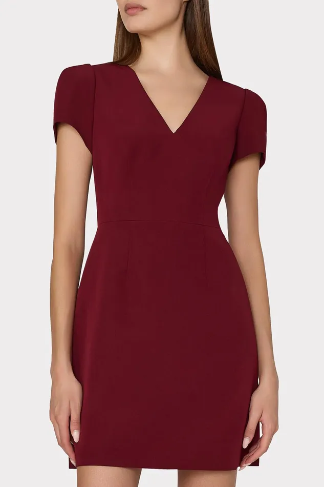 Milly Cady Atalie Dress Wine Women Dresses