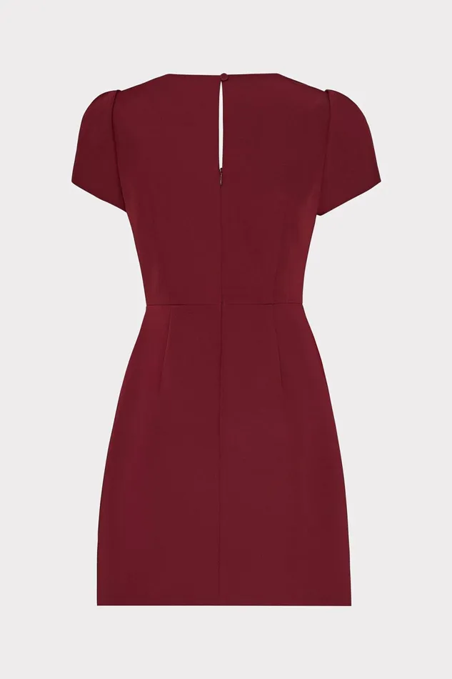 Milly Cady Atalie Dress Wine Women Dresses
