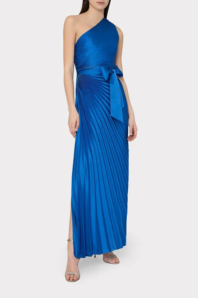 Milly Estelle Satin Dress Blue Women Dresses Milly Estelle Satin Dress Blue Women Dresses