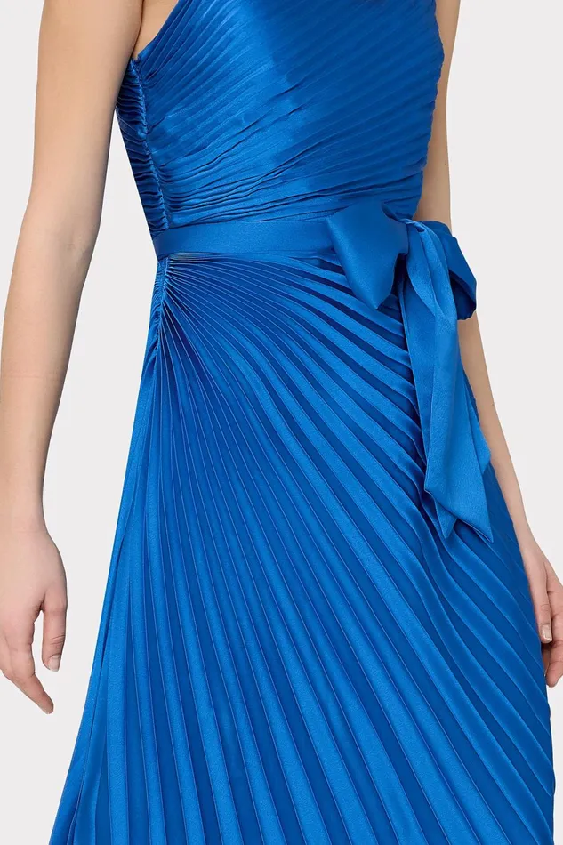 Milly Estelle Satin Dress Blue Women Dresses Milly Estelle Satin Dress Blue Women Dresses