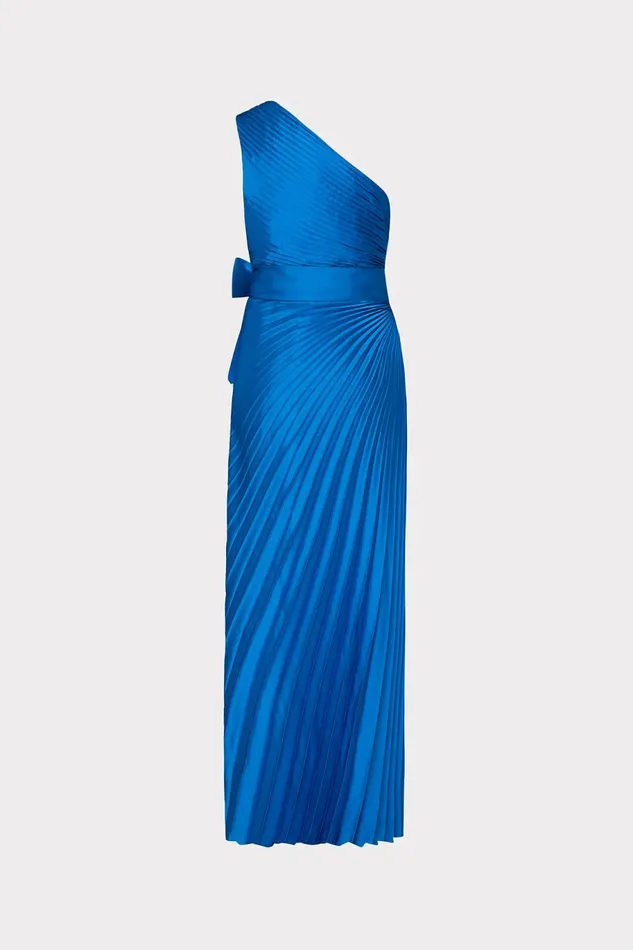 Milly Estelle Satin Dress Blue Women Dresses Milly Estelle Satin Dress Blue Women Dresses
