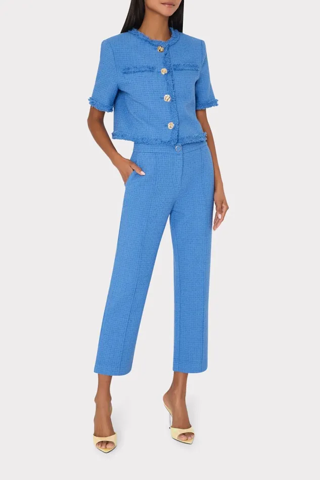 Milly Jeanne Boucle Top Blue Women Tops Milly Jeanne Boucle Top Blue Women Tops