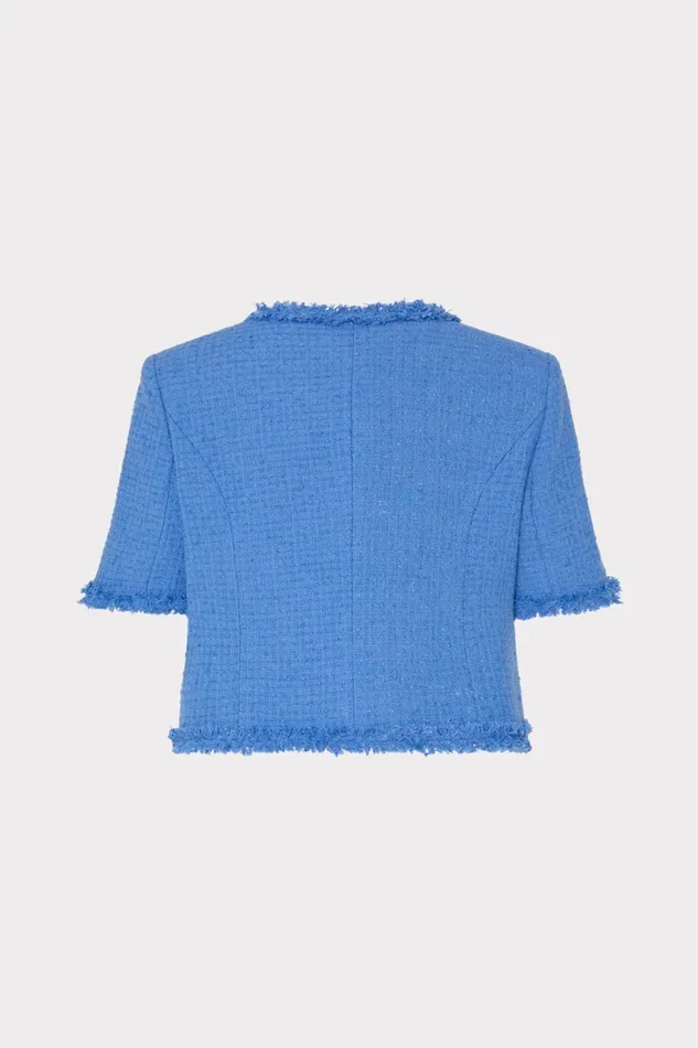 Milly Jeanne Boucle Top Blue Women Tops Milly Jeanne Boucle Top Blue Women Tops