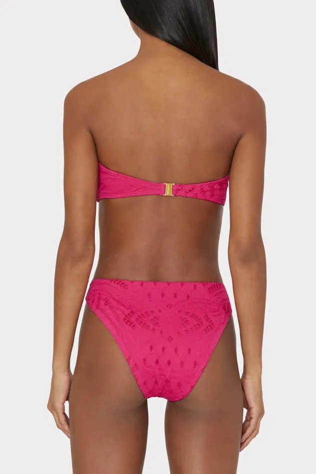 Milly Lace Eyelet Bandeau Bikini Top Pink Women Bikinis Milly Lace Eyelet Bandeau Bikini Top Pink Women Bikinis