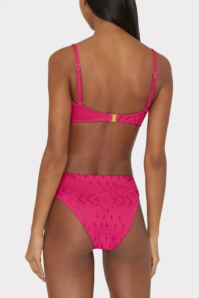 Milly Lace Eyelet Bandeau Bikini Top Pink Women Bikinis Milly Lace Eyelet Bandeau Bikini Top Pink Women Bikinis