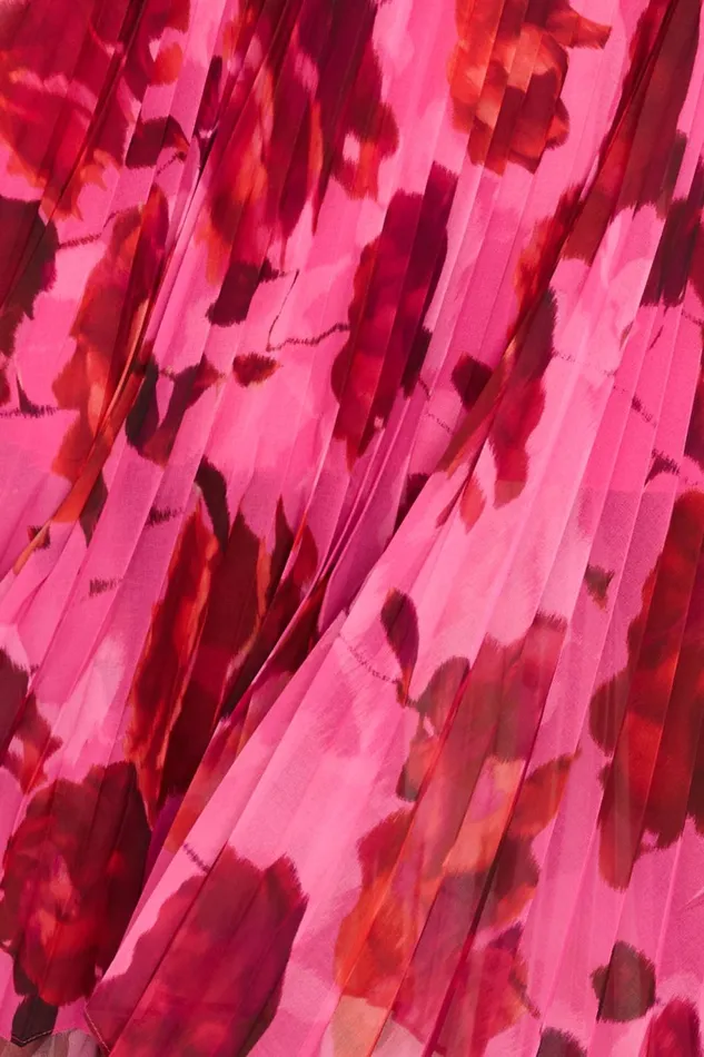 Milly Liora Blurred Blossom Pleated Dress Pink Multi Women Dresses Milly Liora Blurred Blossom Pleated Dress Pink Multi Women Dresses