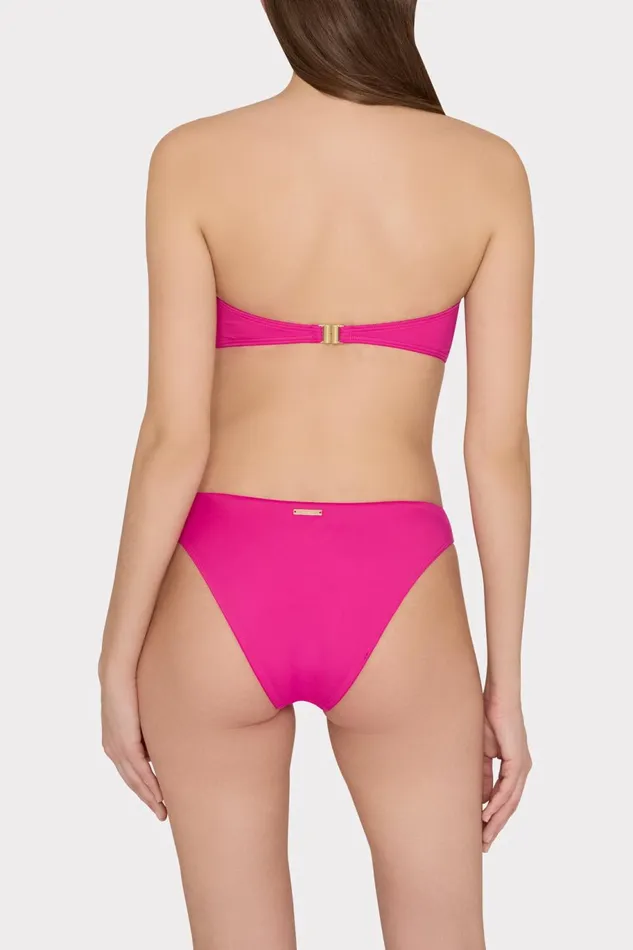 Milly Margot Bikini Bottom Hot Pink Women Swim and Coverups