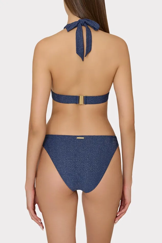 Milly Margot Chevron Bikini Bottom Navysilver Women Bikinis Milly Margot Chevron Bikini Bottom Navysilver Women Bikinis
