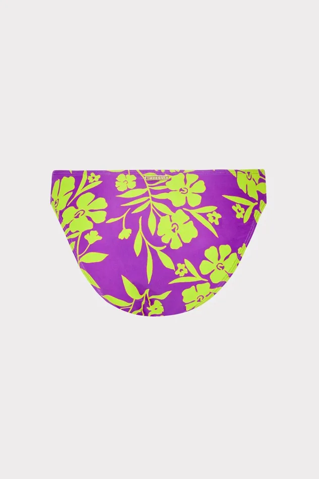 Milly Marigold Aroma Ruched Sides Bikini Bottom Purple Multi Women Swim and Coverups Milly Marigold Aroma Ruched Sides Bikini Bottom Purple Multi Women Swim and Coverups