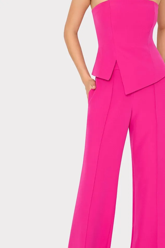 Milly Nash Cady Pants Fuchsia Women Matching Sets