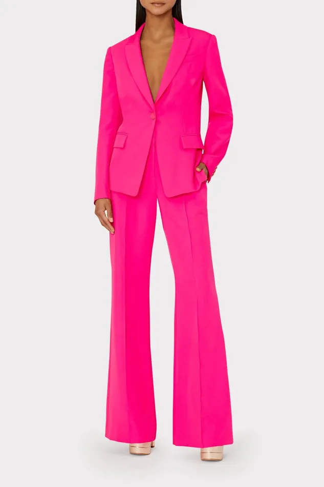 Milly Nash Cady Pants Milly Pink Women Matching Sets
