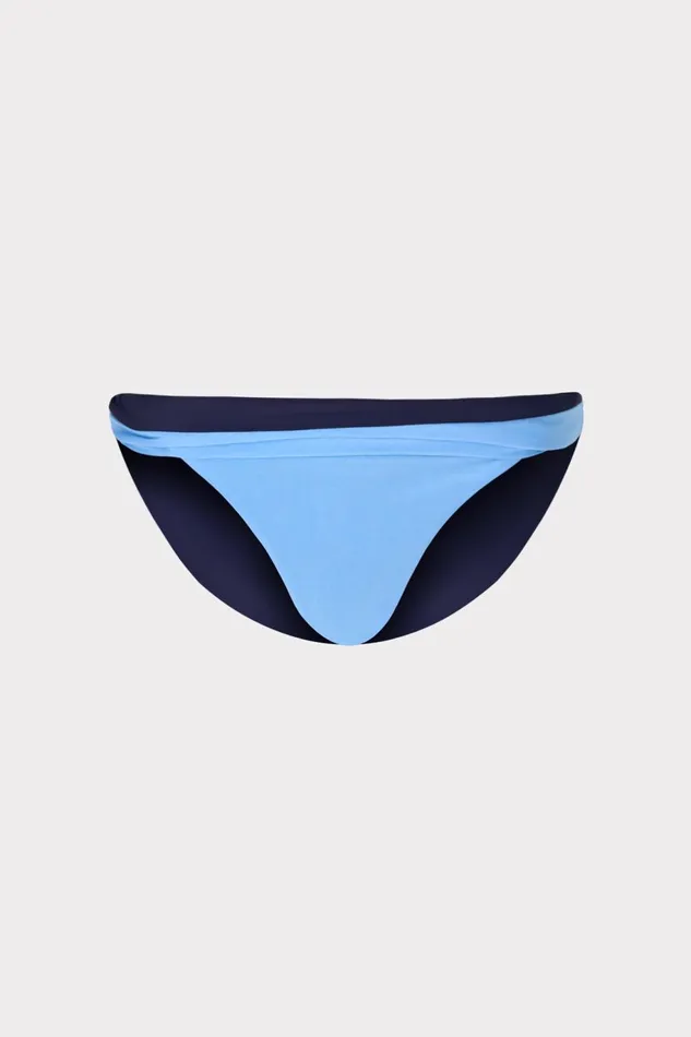 Milly Scala Reversible Bikini Bottom Mineral Bluenavy Women Swim and Coverups
