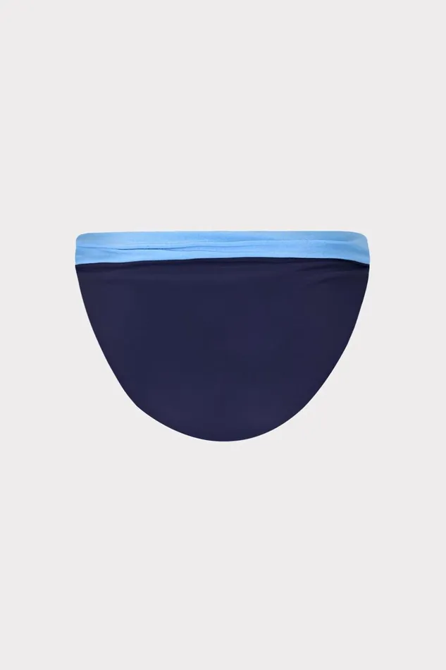 Milly Scala Reversible Bikini Bottom Mineral Bluenavy Women Swim and Coverups