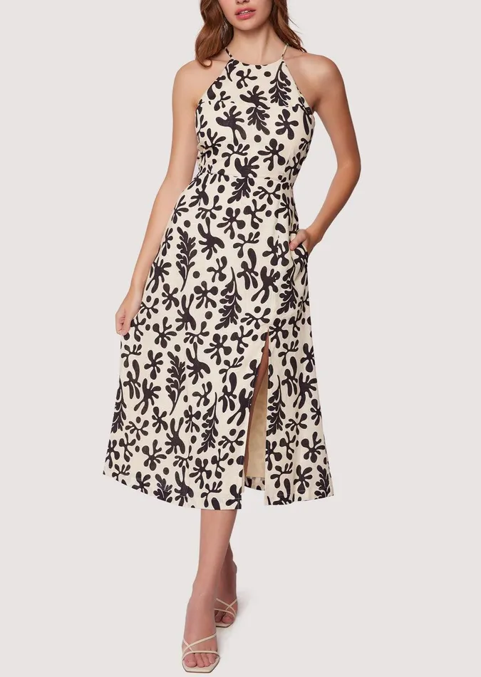 Minerva039s Spell Midi Dress Blackwhite Women Lost Wander Dresses
