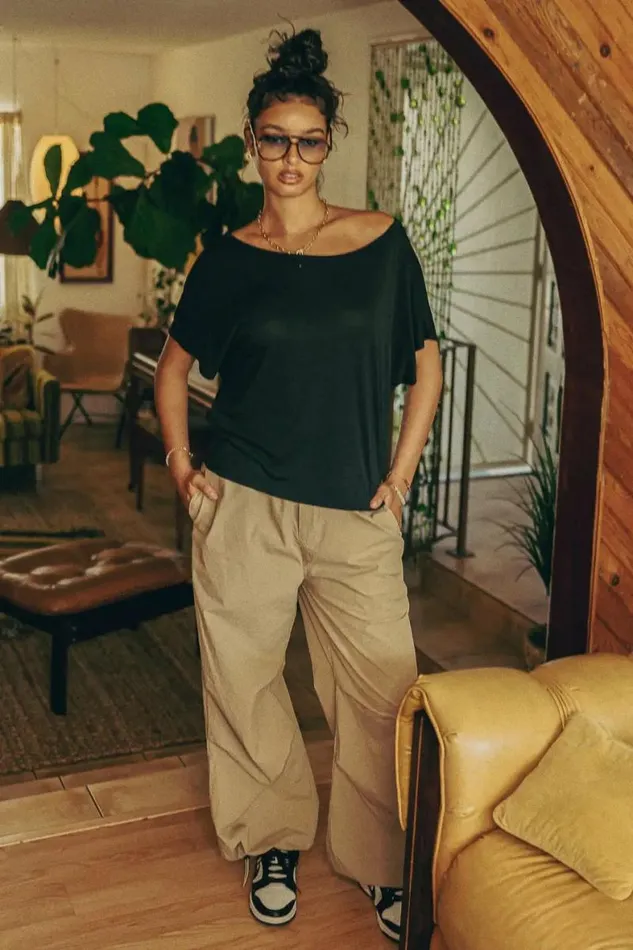 Miriam Top Black Women Bohme Tees and Tanks