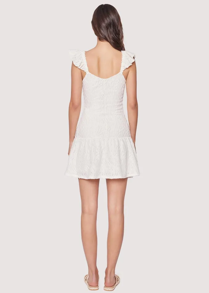 Misty Haze Mini Dress Ivory Women Lost Wander Dresses