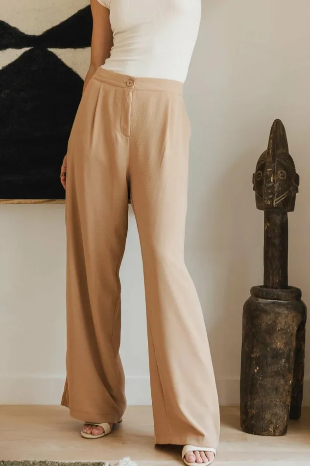 Morgan Wide Leg Pants In Brown Brown Women Bohme Pants