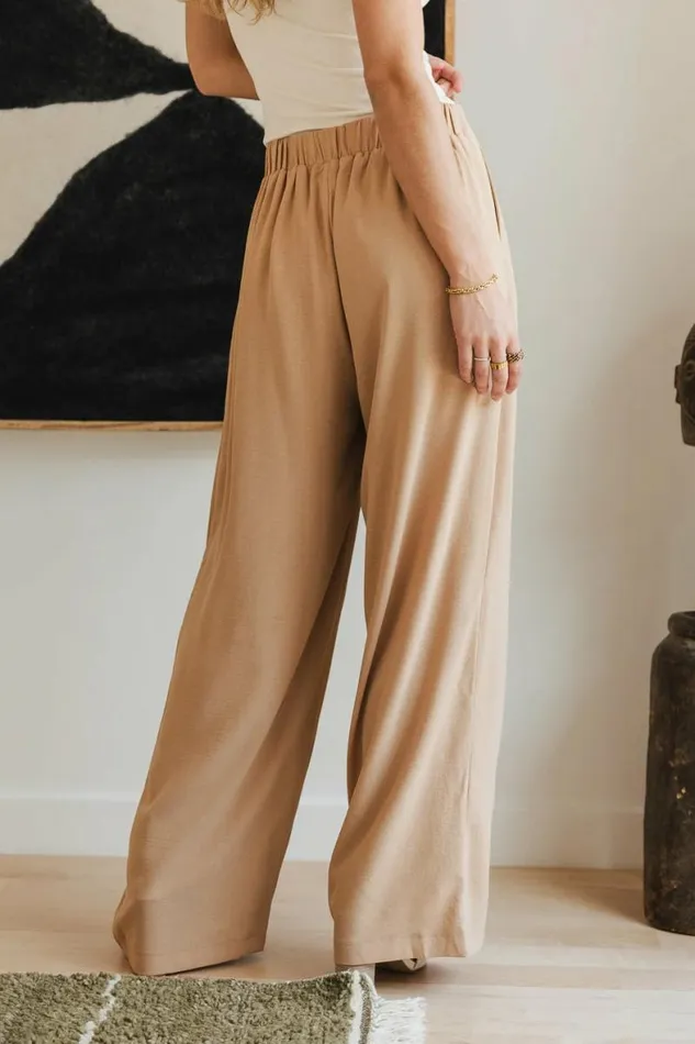 Morgan Wide Leg Pants In Brown Brown Women Bohme Pants