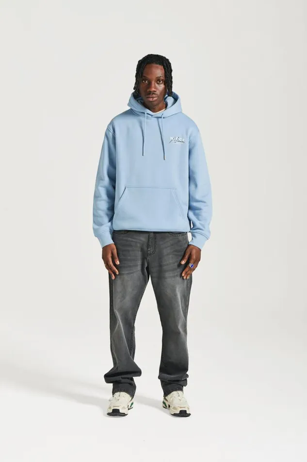 NICCE Hoodies and Sweatshirts Mens NICCE World Essentials Hoodie Blue