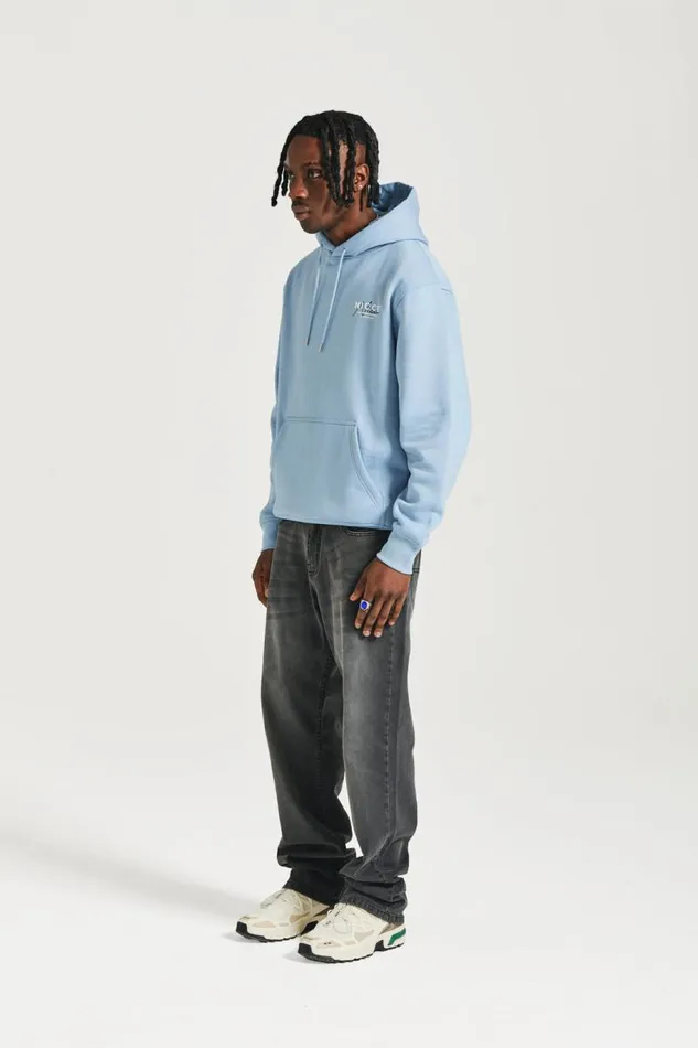 NICCE Hoodies and Sweatshirts Mens NICCE World Essentials Hoodie Blue