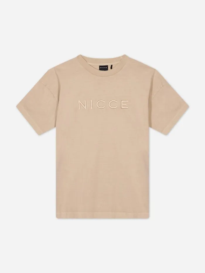 NICCE TShirts Mens NICCE Mercury Oversized TShirt Stone