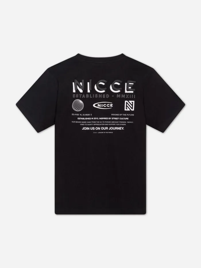 NICCE TShirts Mens NICCE Multi Logo TShirt Black