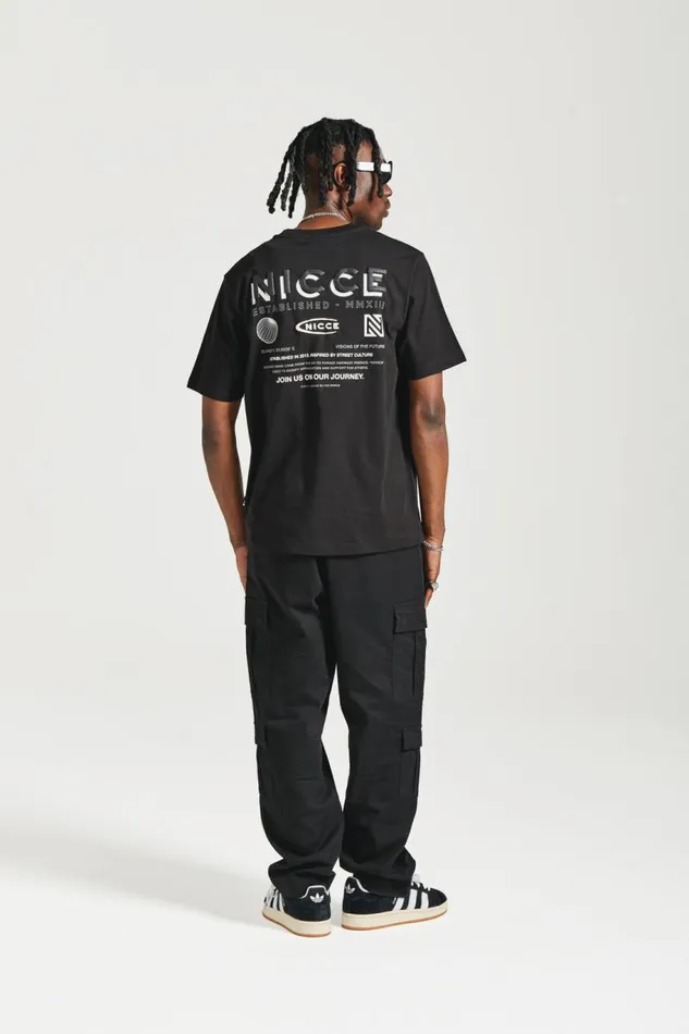 NICCE TShirts Mens NICCE Multi Logo TShirt Black