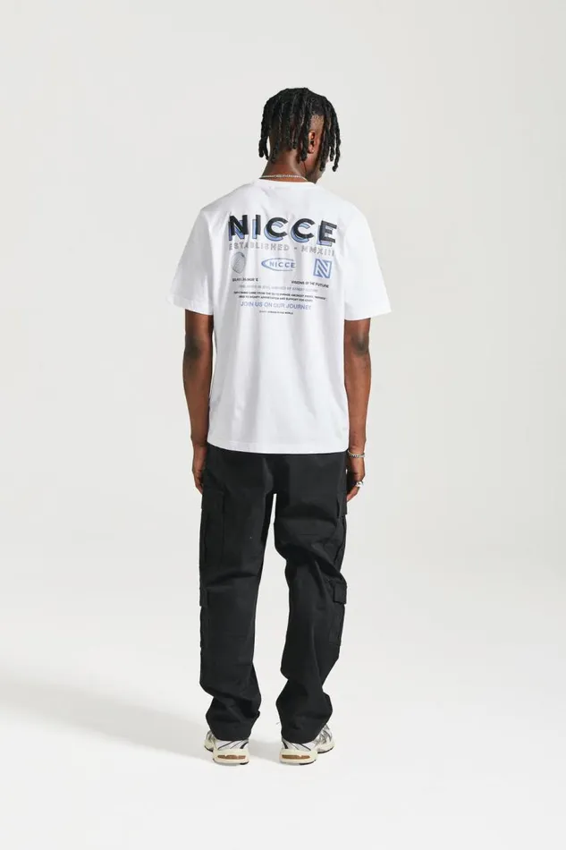 NICCE TShirts Mens NICCE Multi Logo TShirt White