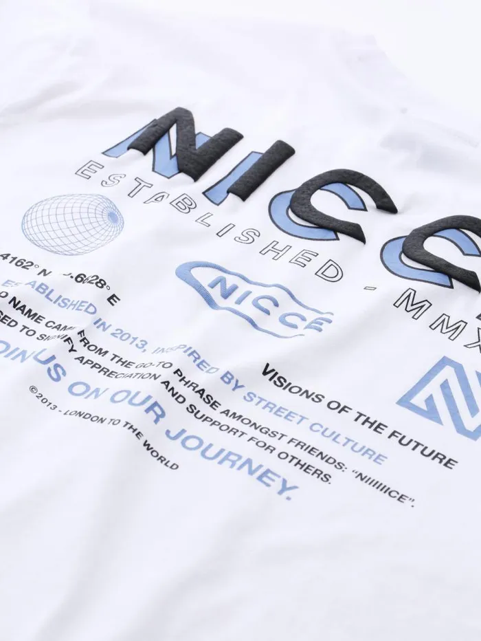 NICCE TShirts Mens NICCE Multi Logo TShirt White
