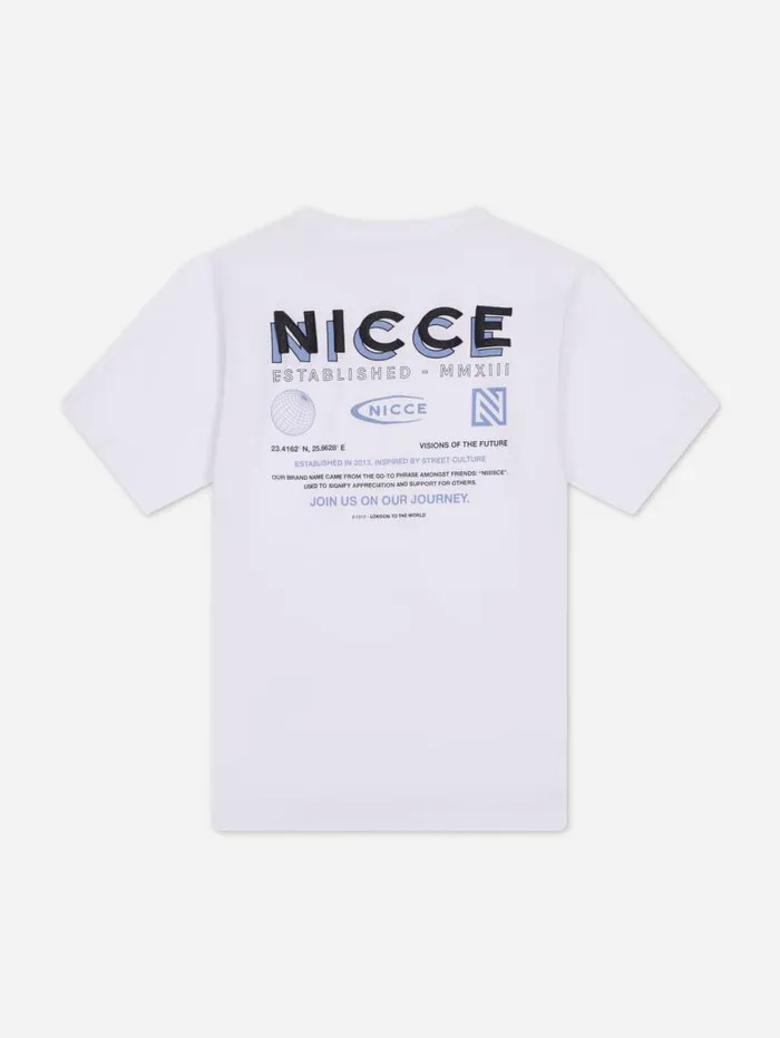 NICCE TShirts Mens NICCE Multi Logo TShirt White