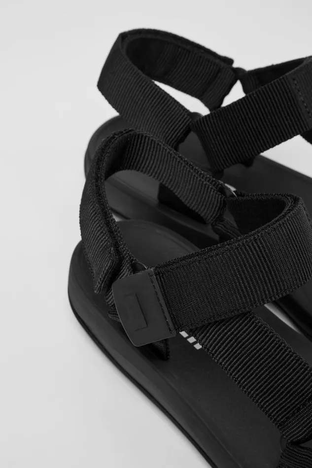 Non Leather Shoes Men Camper Match Mens Black Sandal