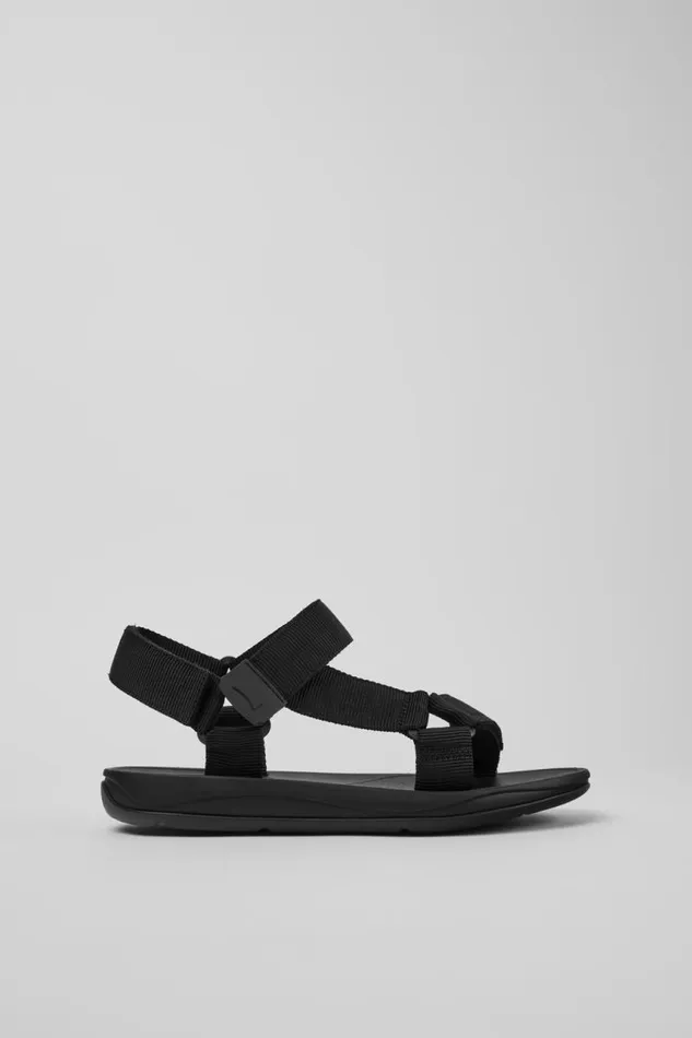 Non Leather Shoes Men Camper Match Mens Black Sandal