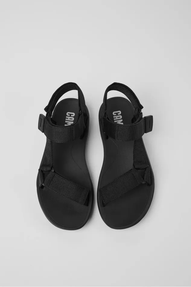 Non Leather Shoes Men Camper Match Mens Black Sandal