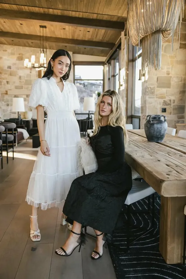Padme Mesh Midi Dress In White White Women Bohme Dresses