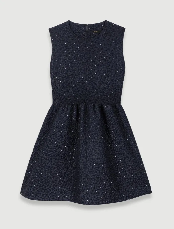 Pants and Jeans Women Maje Rhinestone Playsuit Dress Black