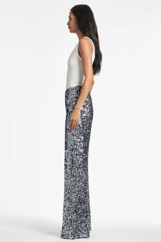 Pants and Jumpsuits Women Sachin and Babi Sequin Alli Pant 8211 Gunmetal