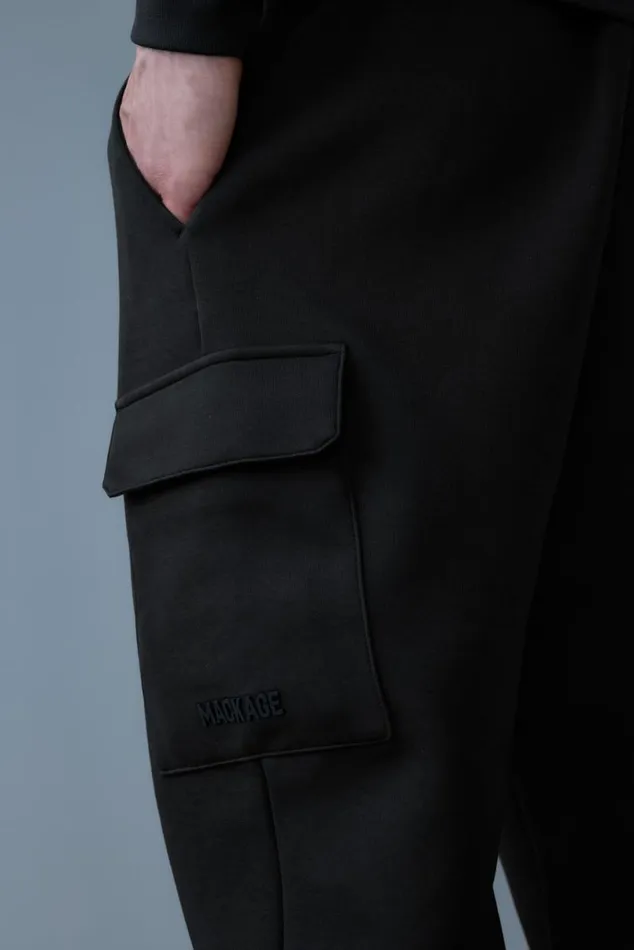 Pants and Shorts Men Mackage MARVINR Double Face Jersey Cargo Sweatpants Trench