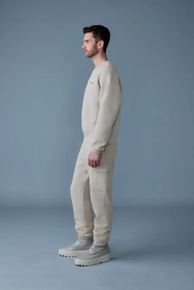 Pants and Shorts Men Mackage MARVINR Double Face Jersey Cargo Sweatpants Trench